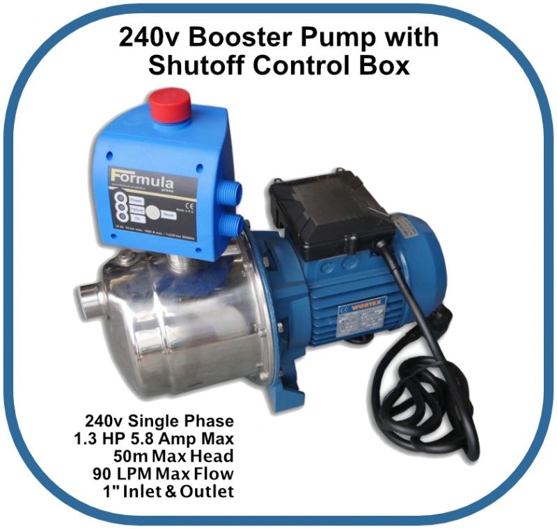 Booster Pump with Shut Off Controller 240v