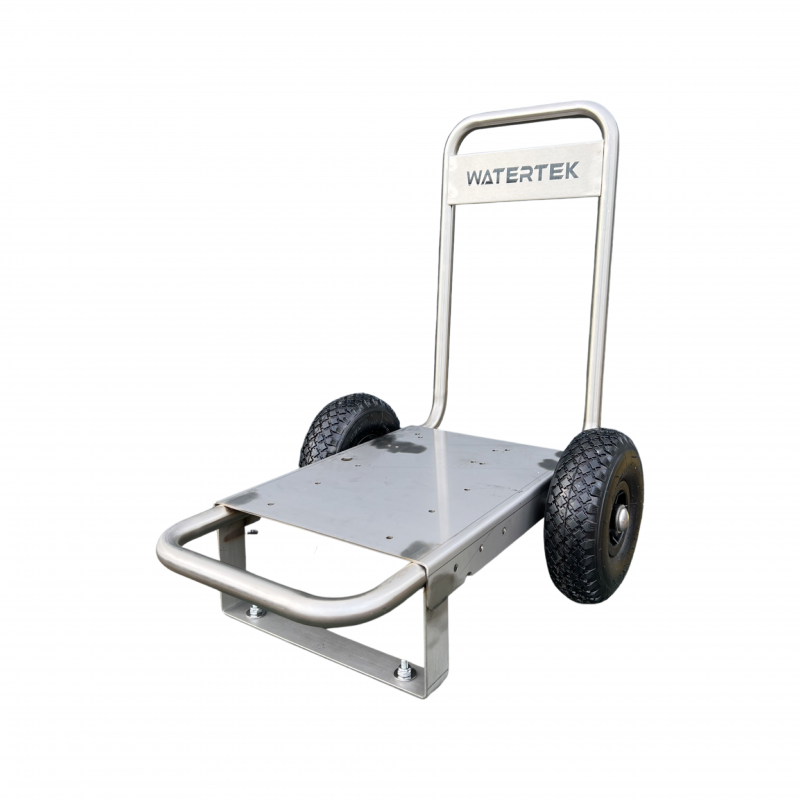 Stainless Steel Upright Trolley with Two Wheels