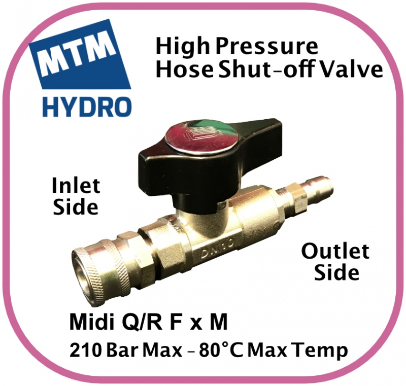 Hose Shut Off Valve 210 Bar M x F