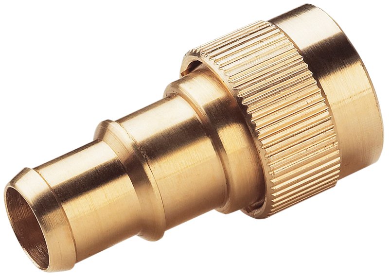 Brass Hozelock Female QR x 15-19mm Hose Barb