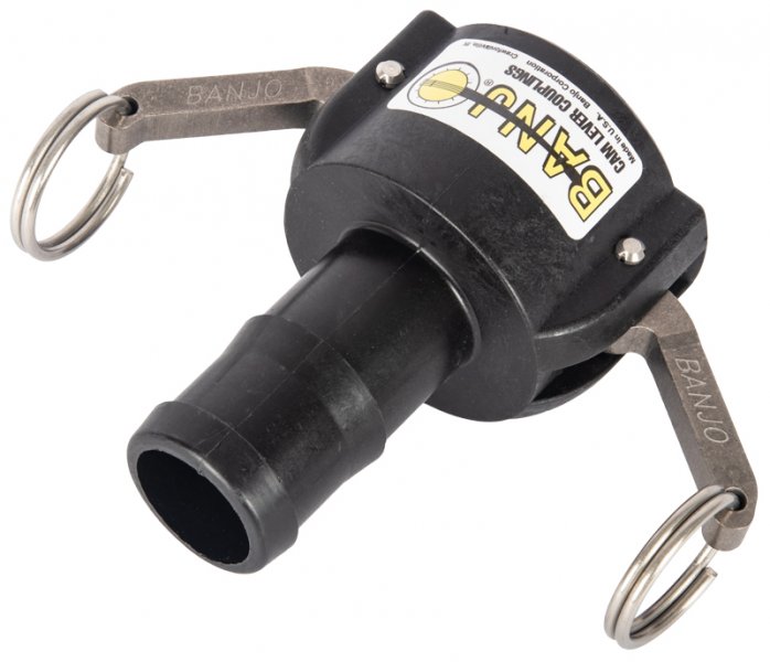 Polypropylene Camlock Coupling 1 1/2'' x 1 1/2'' Hose Barb