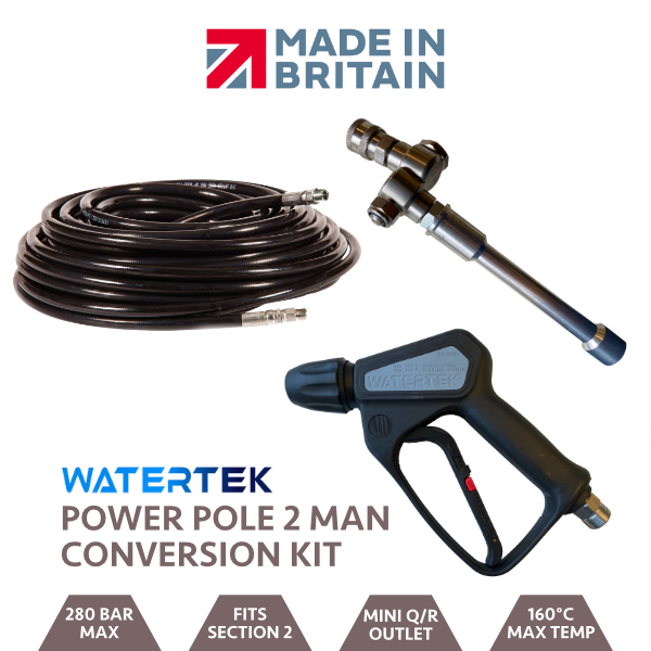 Watertek Two Man Power Pole Conversion Kit 30ft Mini Quick Release Outlet With Trigger