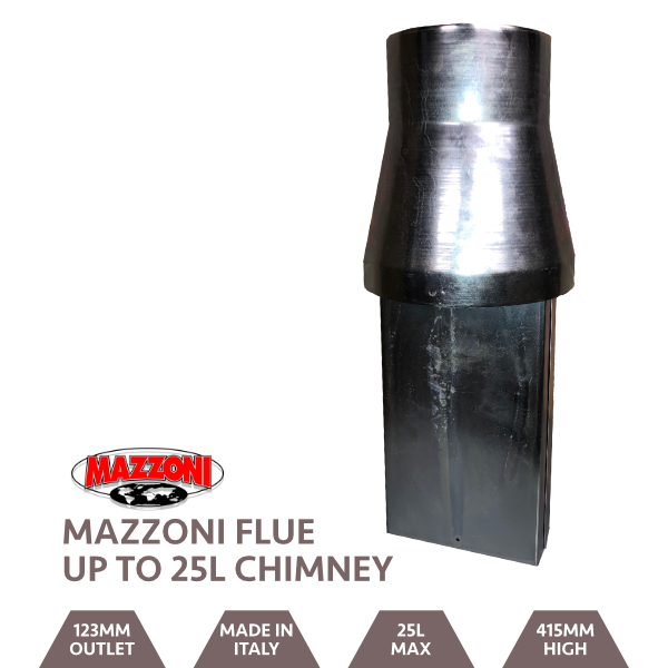 Mazzoni Venturi Chimney for 15 - 30 L Boilers