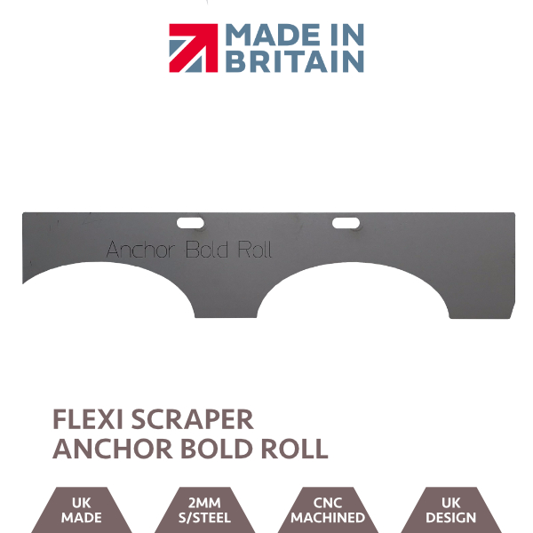 Roof Scraper Anchor Bold Roll Full Width Blade