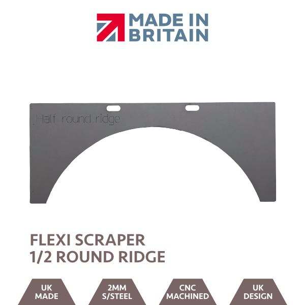 Roof Scraper 1/2 Round Ridge Blade