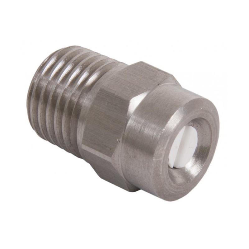 Ceramic 1/4'' BSP Stainless Steel Nozzle 15 Degree 025 Orifice