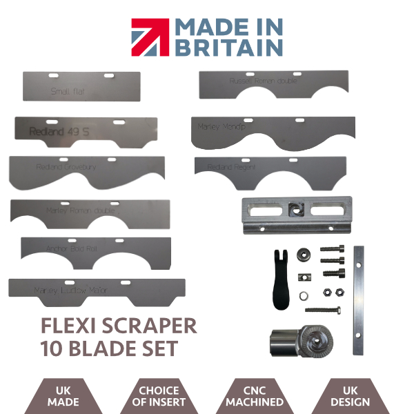 The Flexi Scraper - Original Roof Scraper 10 Blade Set