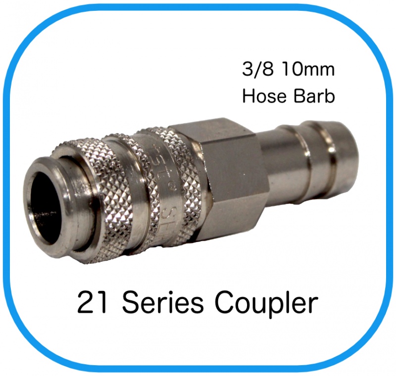 Series 21 Rectus Compatible Female Coupling x 11mm Hose Barb