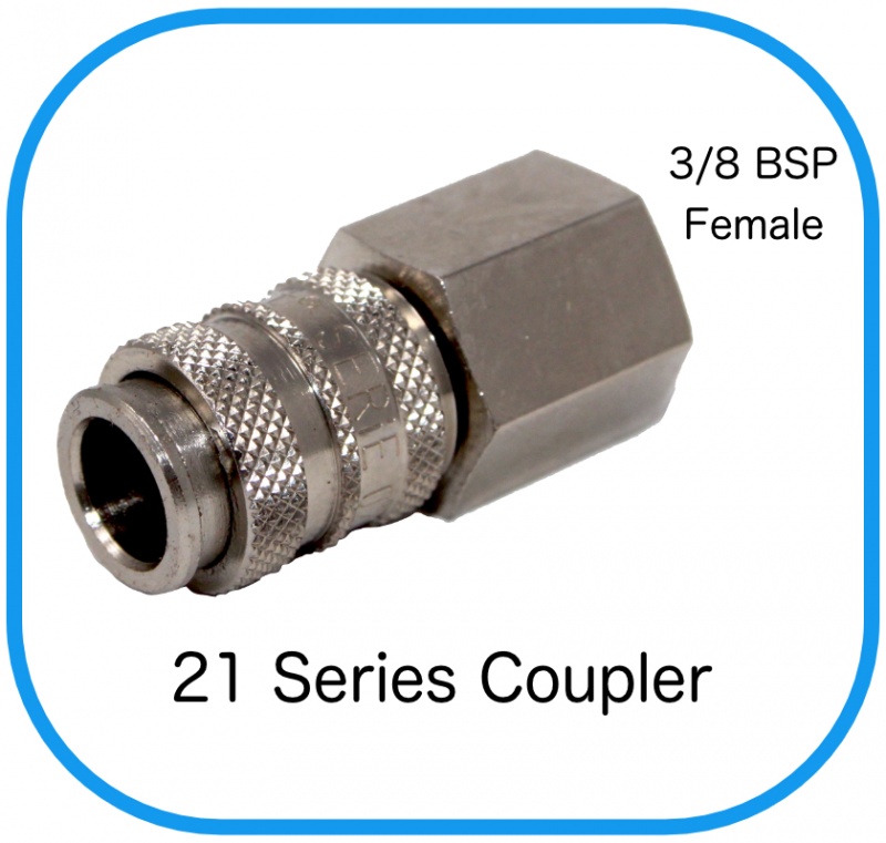 Series 21 Rectus Compatible Female Coupling x 3/8 Female BSP