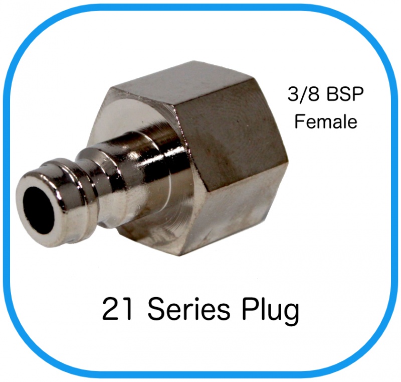 Series 21 Rectus Compatible Male Plug x 3/8” Female BSP