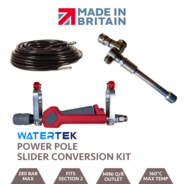 Watertek One Man Power Pole Conversion Kit 30ft Mini Quick Release Outlet With Slider Trigger