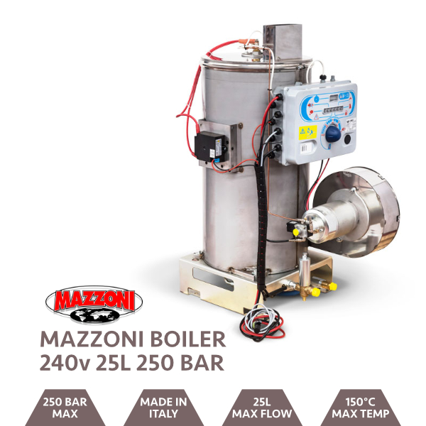 Mazzoni Boiler W/Control Panel 250BAR @ 25LPM 240V