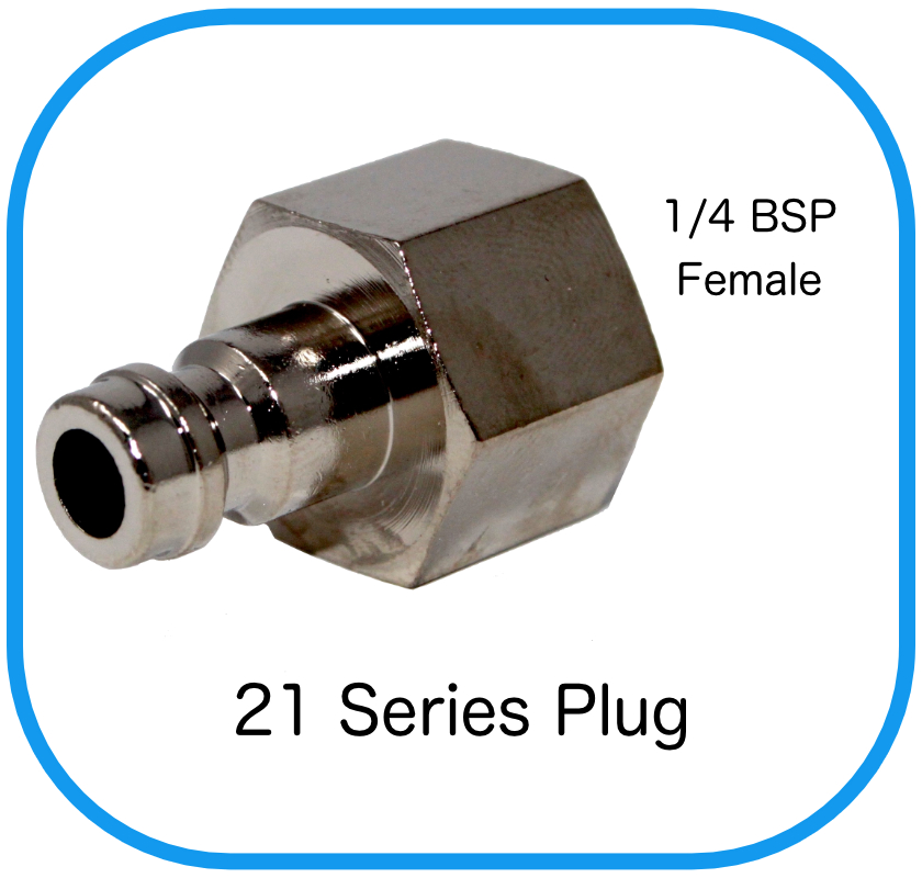 Series 21 Rectus Compatible Male Plug x 1/4” Female BSP