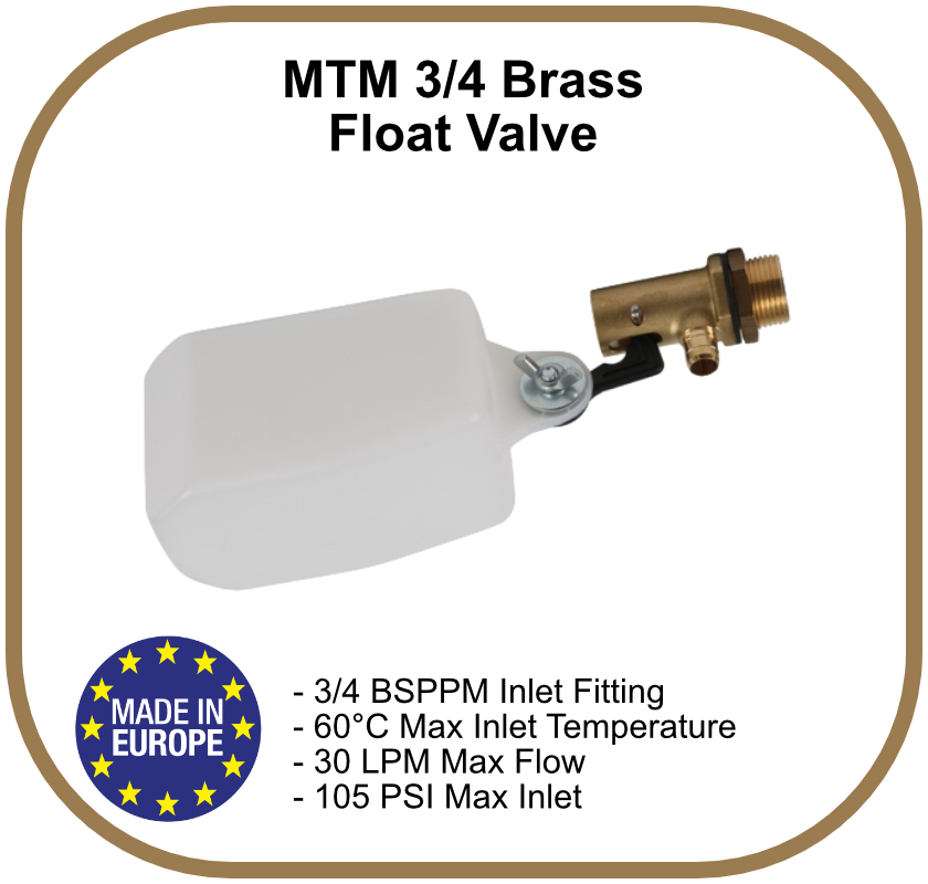 Bronze MNPT Industrial Grade 6AMA2 Float Valve 3/4 In 